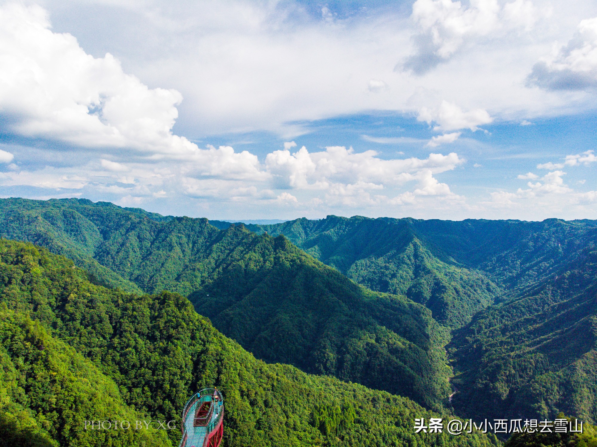 重庆最美的原始森林，是理想的避暑胜地之一，夏季平均气温在20℃