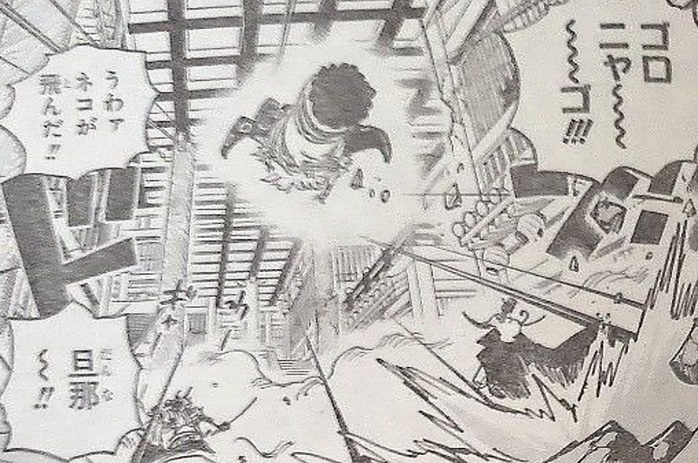 海賊王1012話，貓蝮蛇得知佩德羅死了後，暴走，要殺了佩羅斯佩羅