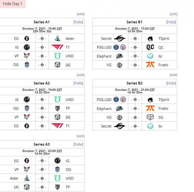 DOTA2最新资讯：TI10小组赛赛程完整公布