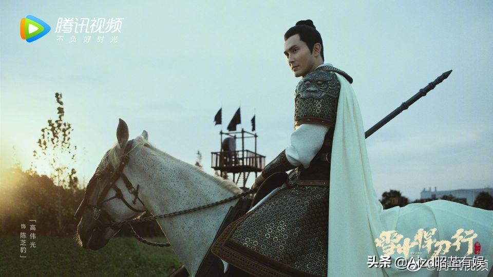 Tecent piece odd: Hot Ba Wulei " travel length a song " splash-ink placard, " black wear in one's hair goes " symmetrical placard