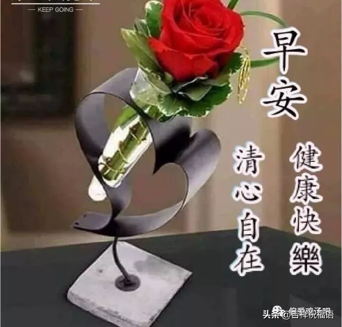 早上好动态图片带字和鲜花 早上好图片大全图片