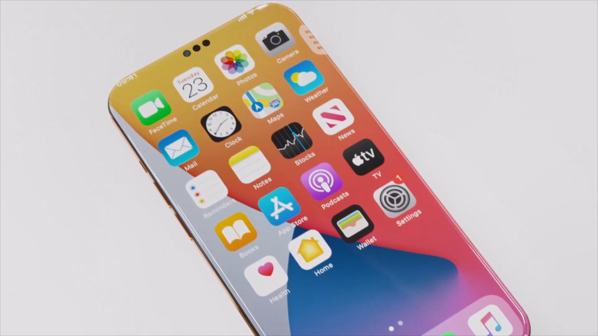 iPhone13Pro渲染圖：LTPO屏配三打孔，后置四鏡頭不按套路出牌