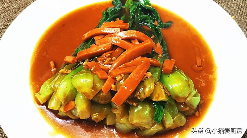 图片[12]-饭店“火腿肠油菜”为啥那么好吃？看大厨怎么做的 营养又美味-起舞食谱网