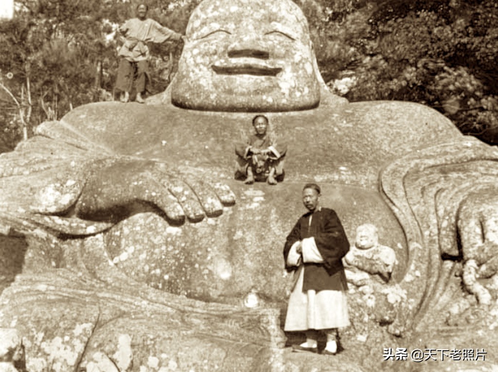 1895年的福州老照片 涌泉寺万寿桥弥勒岩及三条簪头饰
