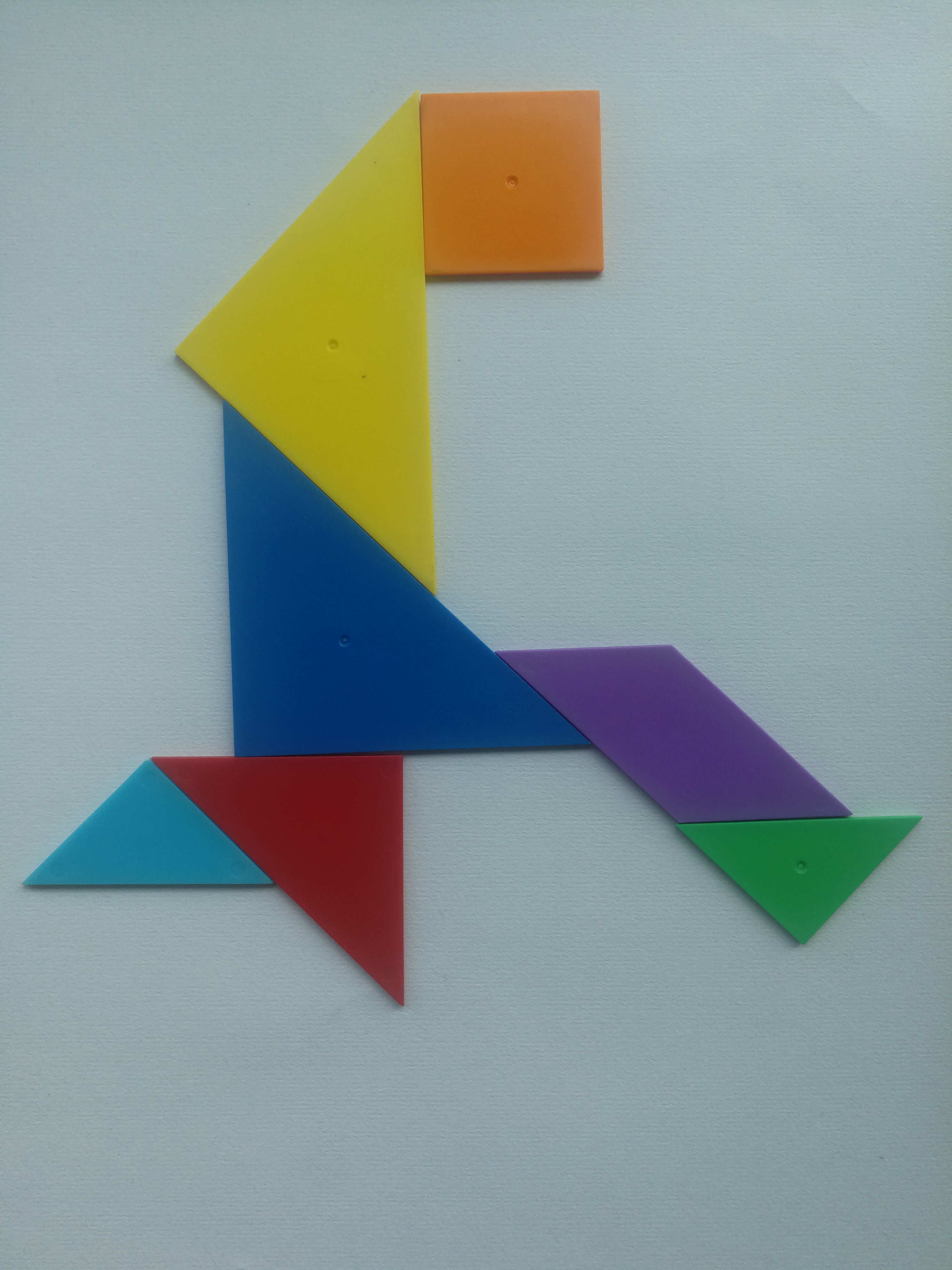 七巧板拼鱼一年级七巧板2