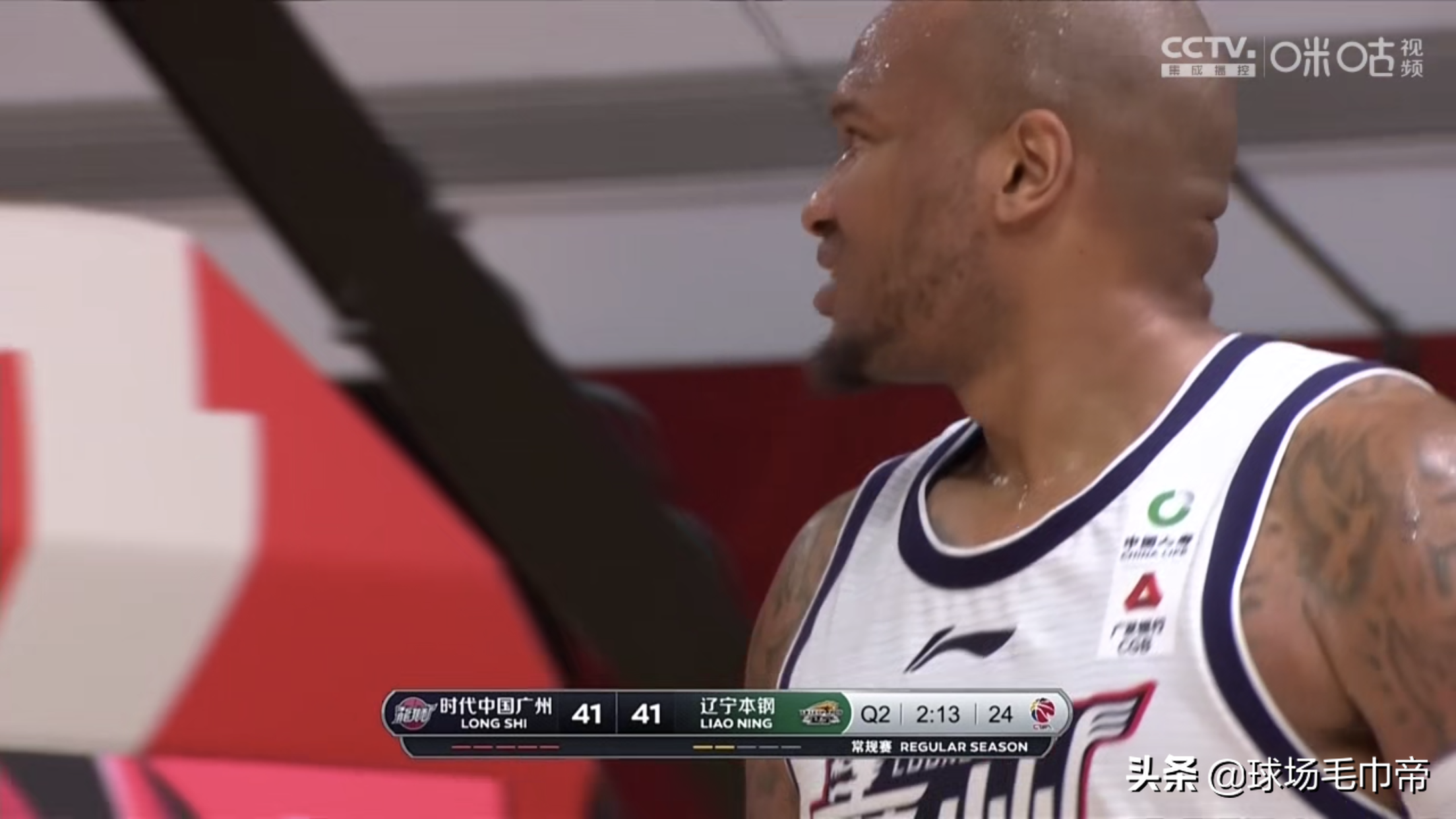 Hind Liaoning of 47+9+8 of field double gun this sports season 4 kill Guangzhou