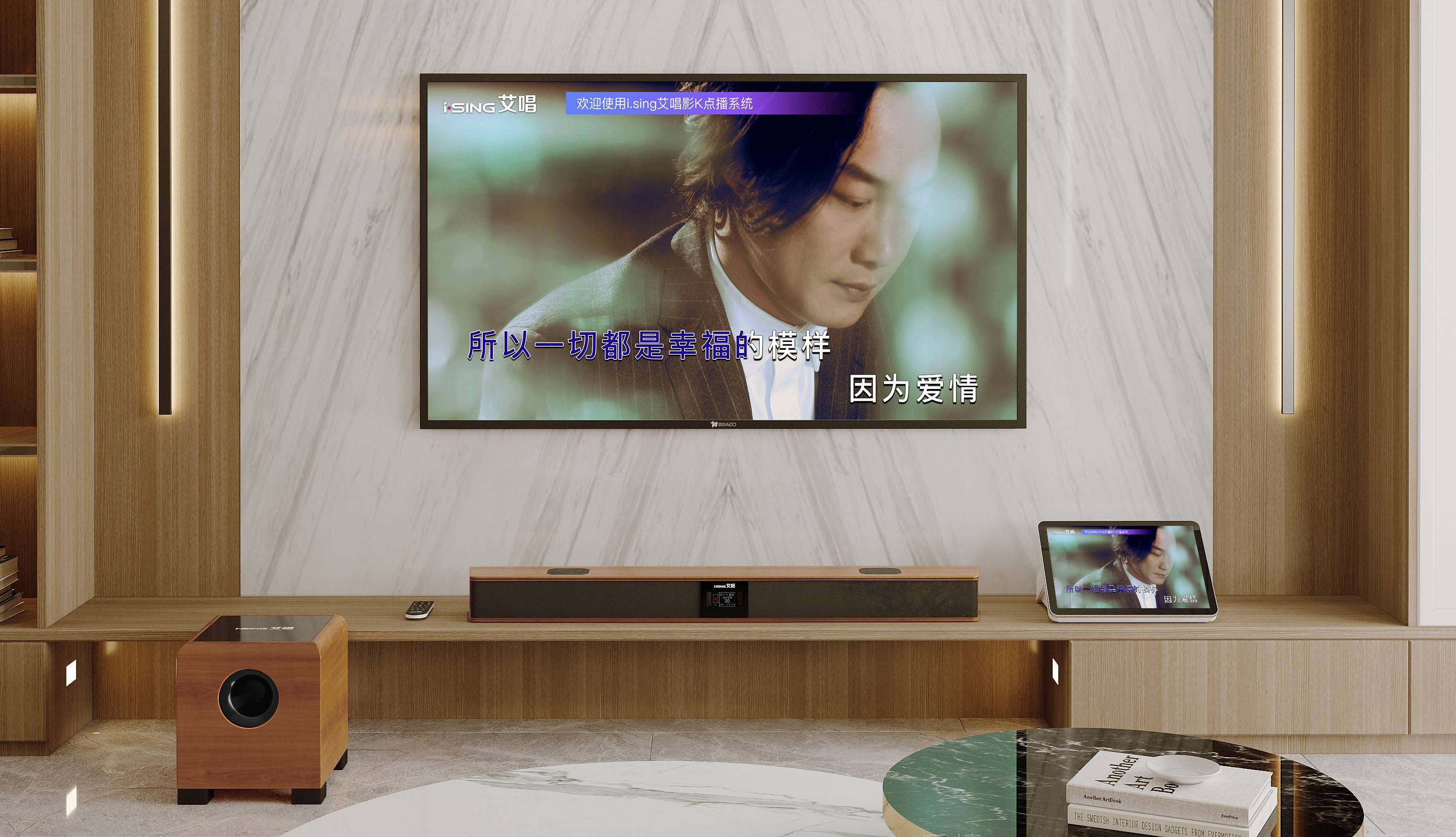 How do you sing karaoke on the TV at home?What equipment is needed