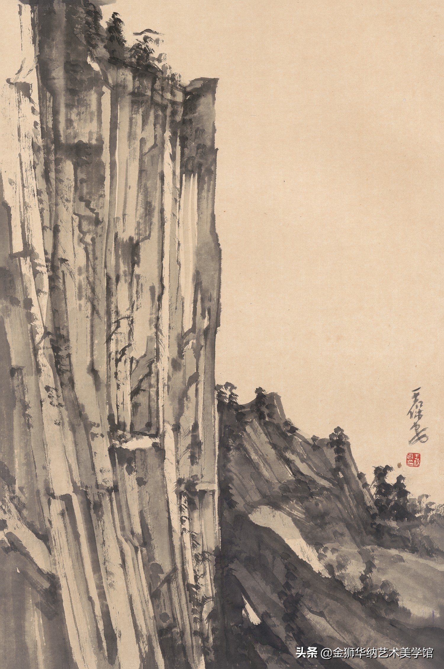 当代水墨名家王保安先生优秀作品（华山写生）赏析系列《四》