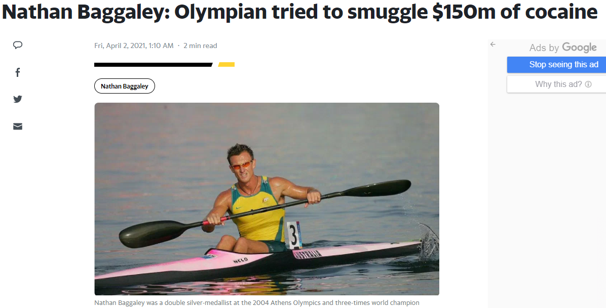 It's not for Australian sports stars to deal with drugs, and