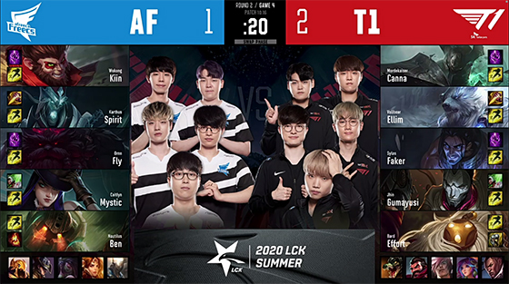 LCK：Faker重回首发淘汰AF，T1保留晋级S10希望