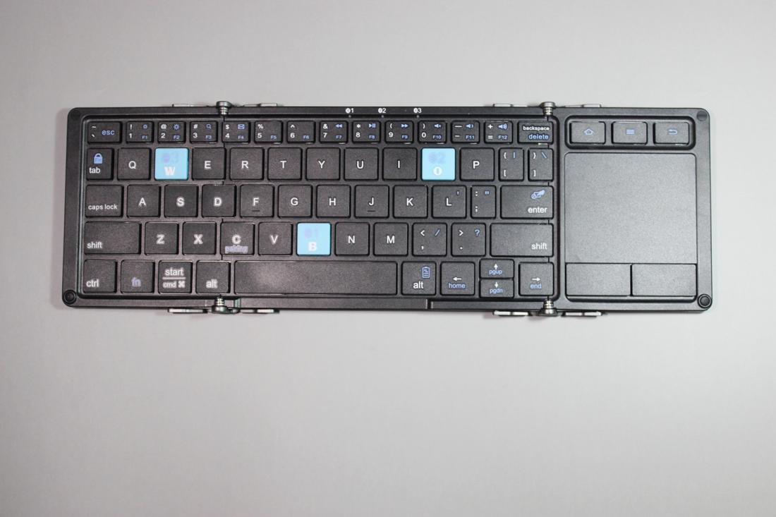 平板手机秒变生产力工具，B.O.W航世三折叠蓝牙键盘使用体验