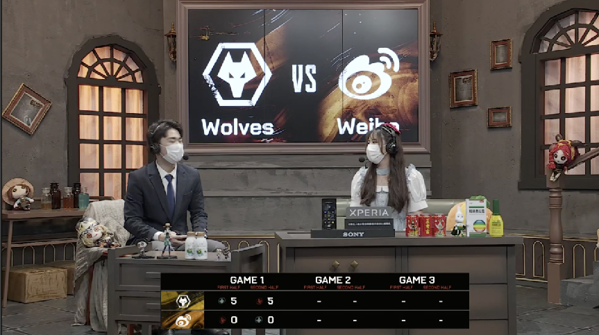 第五人格2021IVL夏季赛常规赛 Wolves vs Weibo 第一局