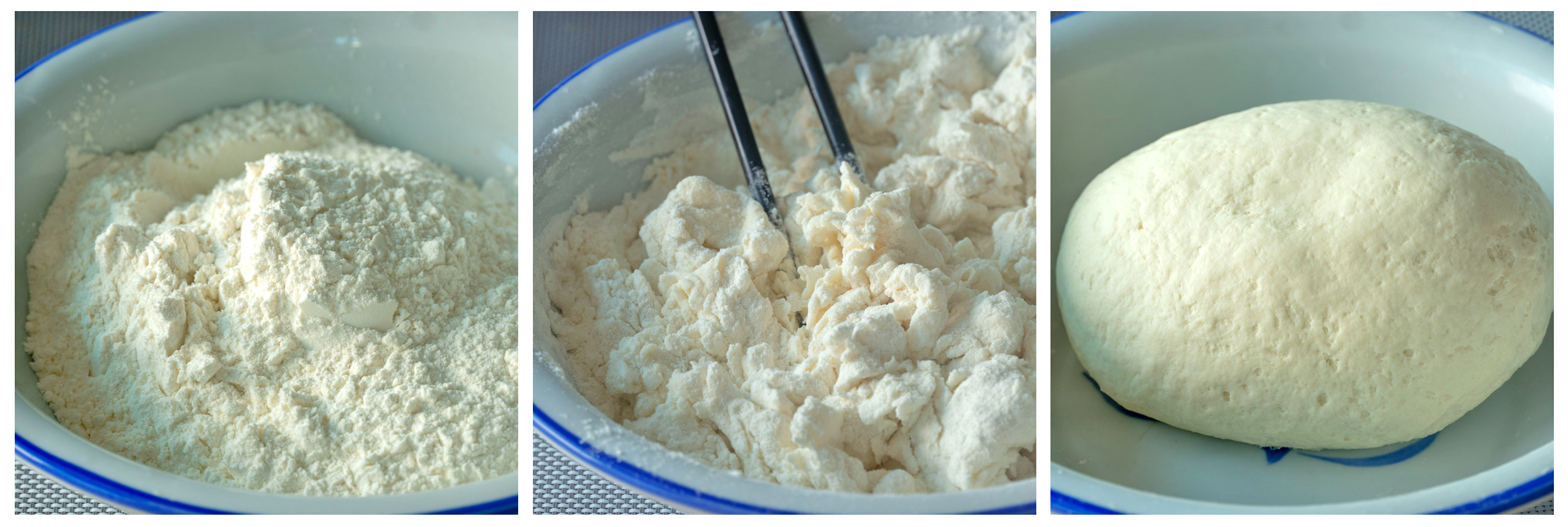 Add a few eggs to the flour to make a delicious and nutritious breakfast that the whole family loves