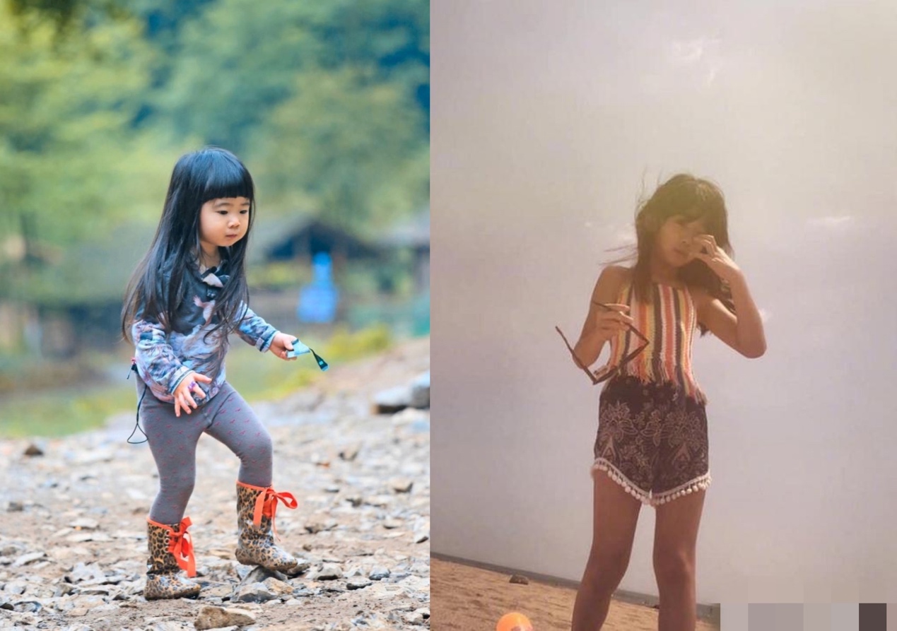 曹格女兒長大變樣，不見一點小時候影子！ 發育迅速嘴角一圈小鬍子
