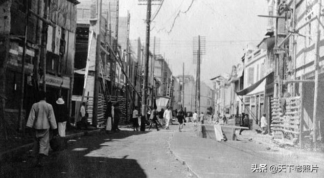 1920年代的汕头老照片 百年前的海神庙第一津街风貌