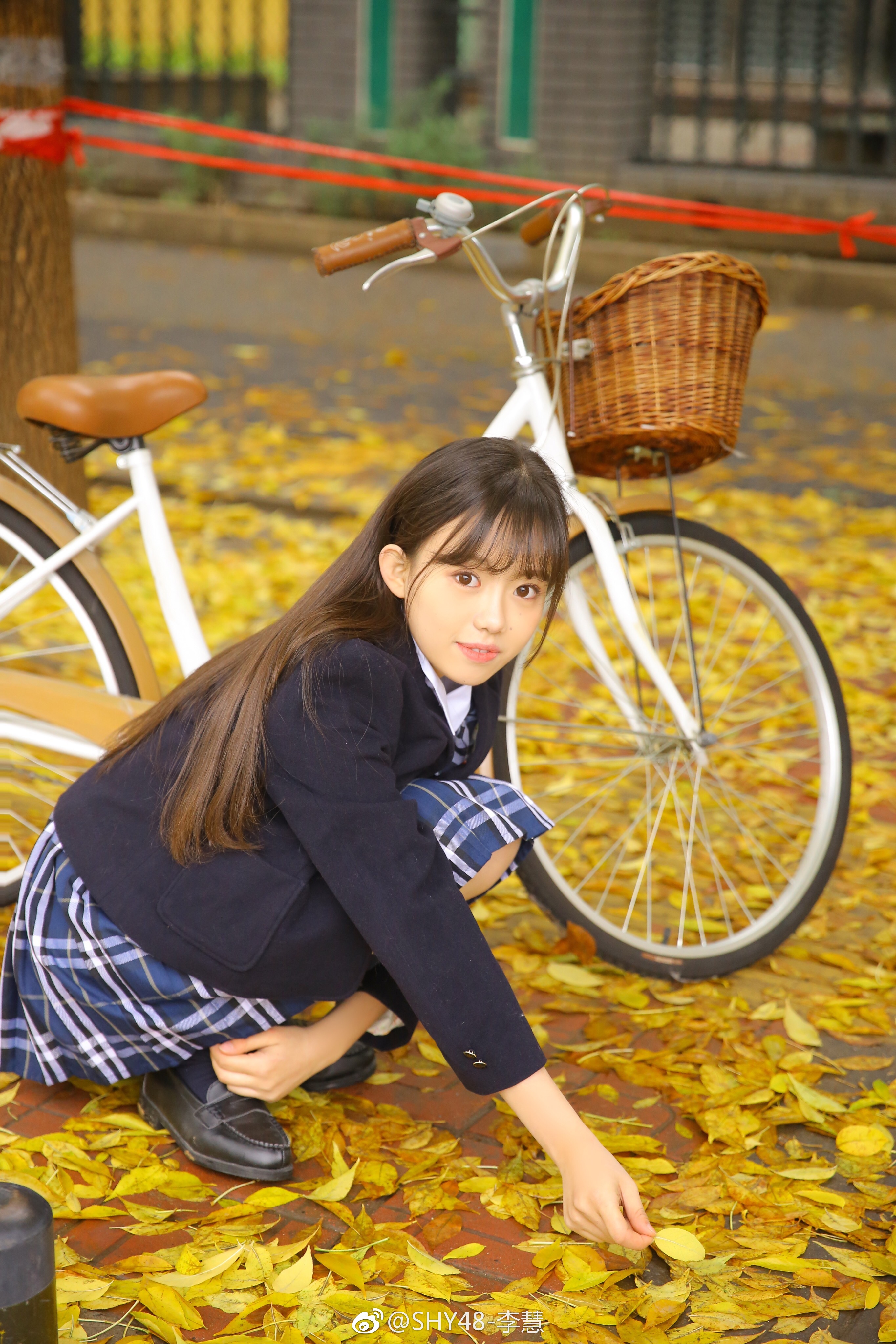 snh48成员李慧jk制裙日系女高中生的打扮样貌甜美可爱