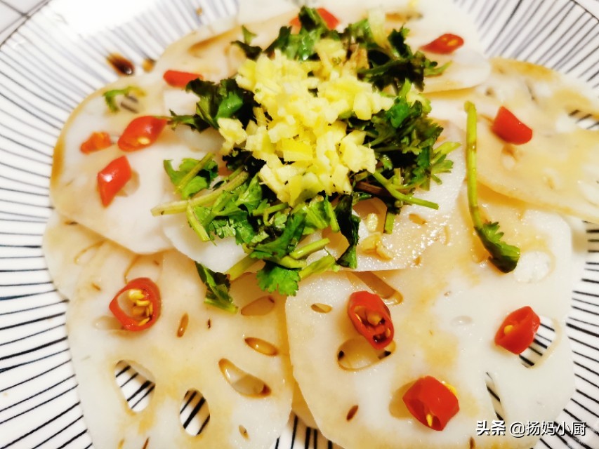 Children’s favorite recipe of lotus root slices, mixed with a plate for 3 yuan, simple and nutritious, too delicious