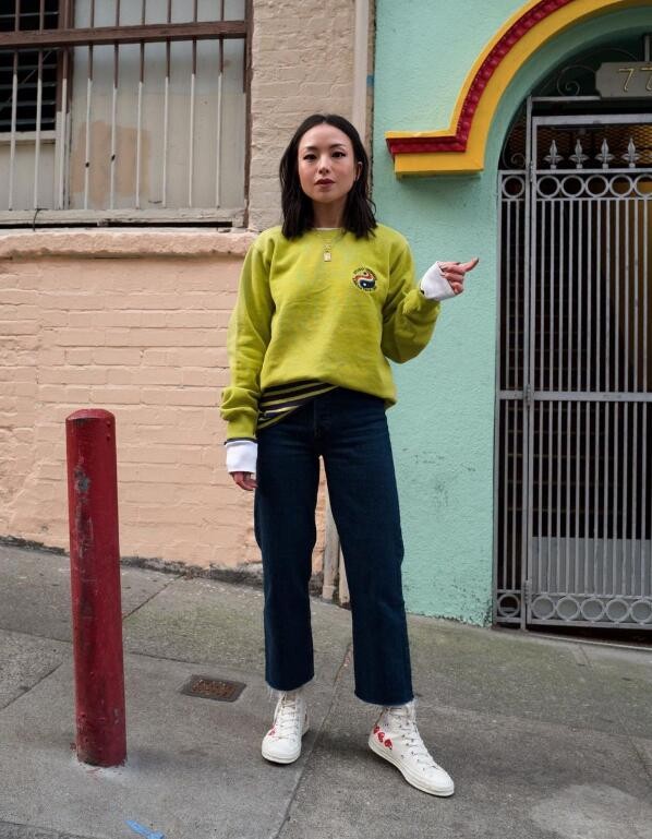 158cm亚裔博主kateogata 风格简约的通勤穿搭指南借鉴