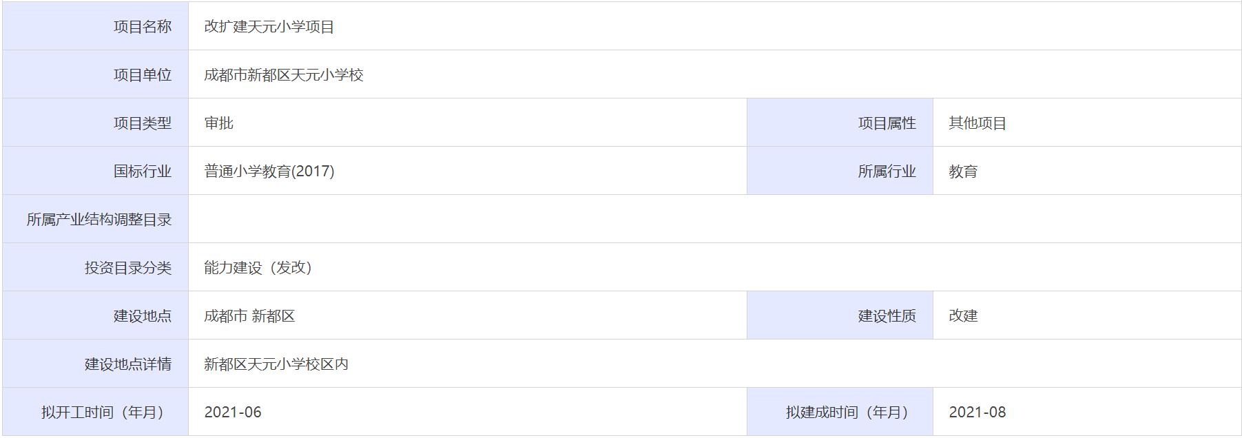成都市新都區(qū)天元小學怎么樣?改擴建項目(圖2)