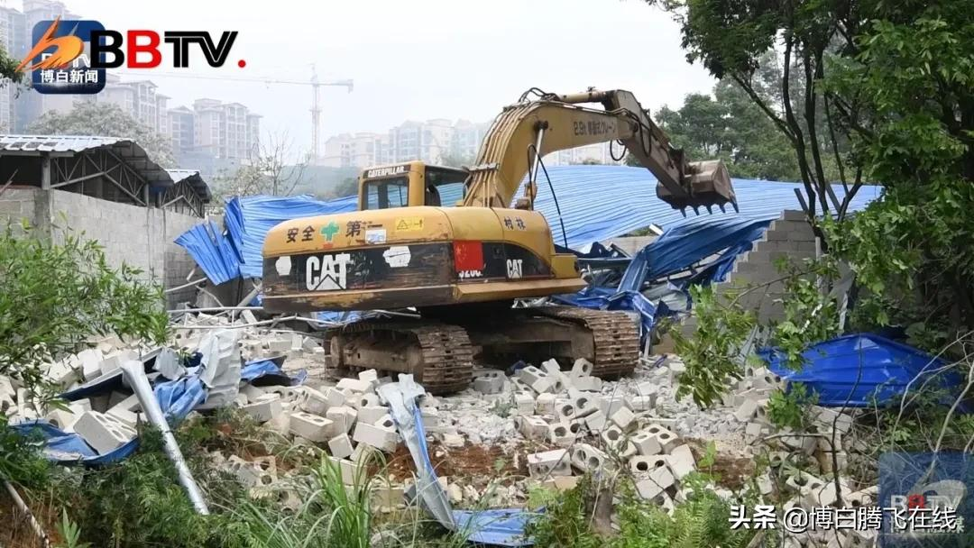 漂亮!博白这13户违章建筑挨拆啦