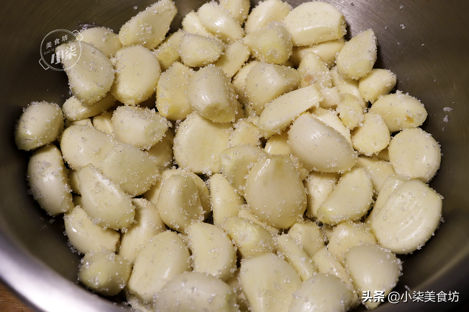 Teach you to bloat dried meat 8 garlic are correct practice, remember 2 keys well to nod, assure 2 days to become green, acid is sweet fragile bright