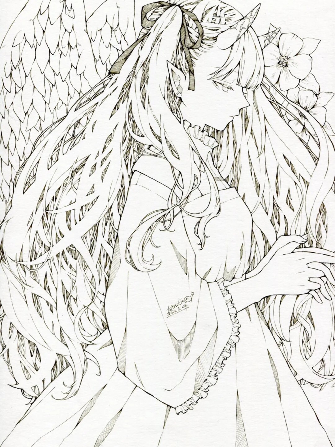 素材」神仙太太的動漫少女頭髮畫法- 資訊咖, image size:1080x1440