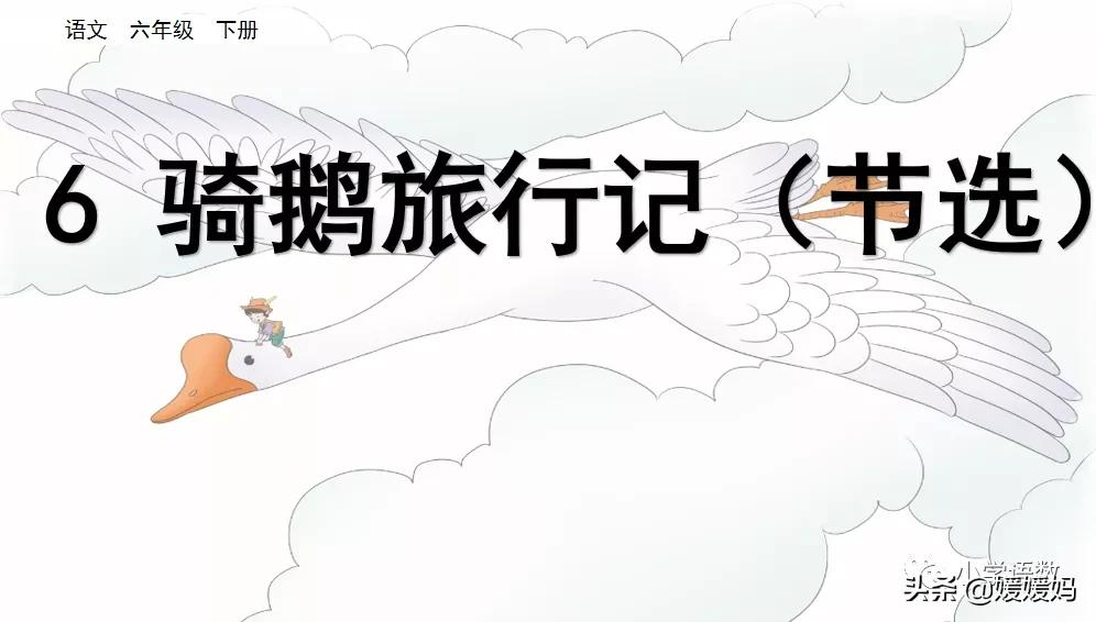 六年级下册语文第6课《骑鹅旅行记(节选)》图文详解及同步练习