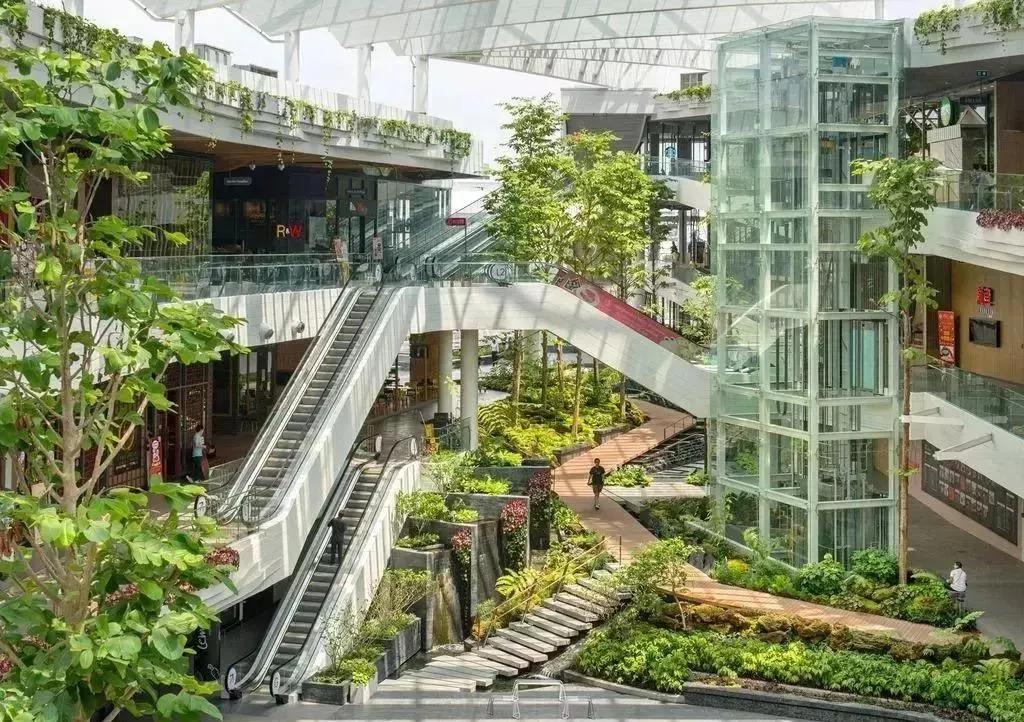 商场设计另类吸睛场所自然灵动的退台设计让人一眼万年