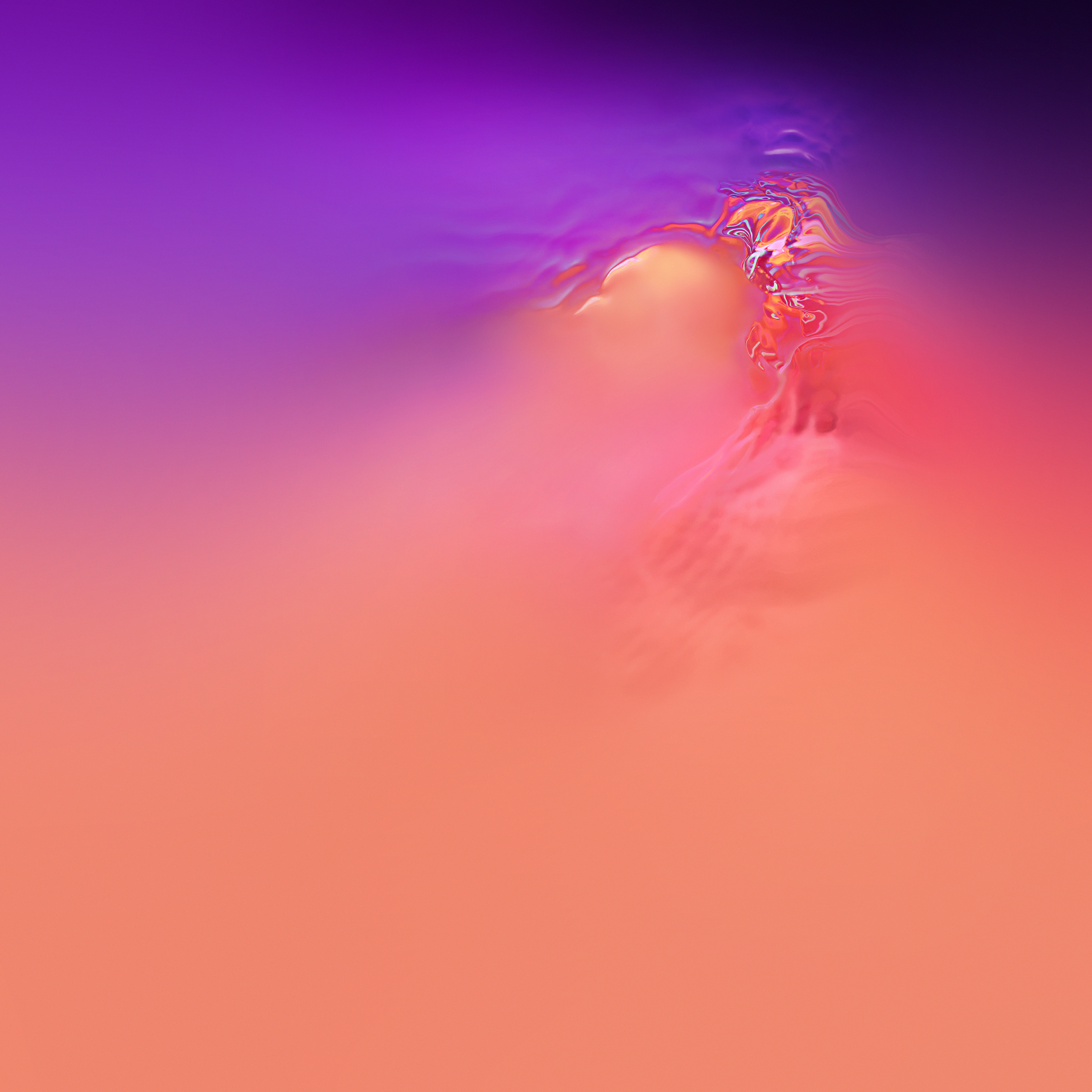 三星s10 手机内置壁纸为水波纹的主题壁纸三星壁纸分享 芝麻匠科技