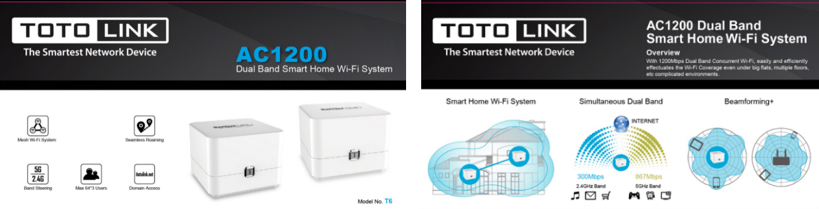 TOTOLINK T6专为智能家居WiFi系统而生