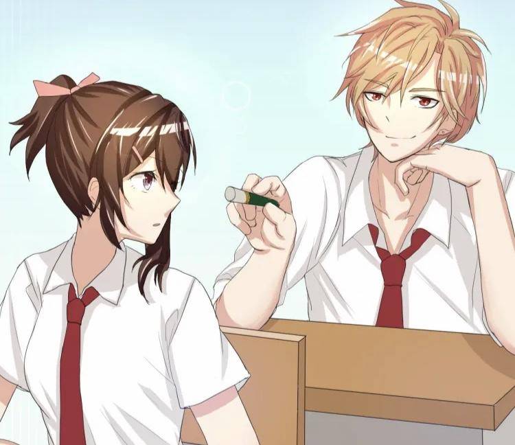 甜蜜校园恋情《前桌学霸，后桌学渣》