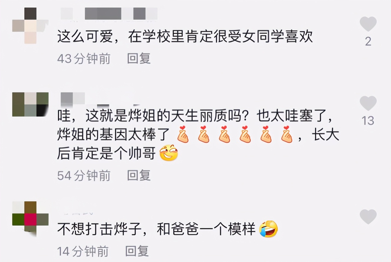 湖南台主持刘烨罕晒娃，儿子长相帅气似贵族，高颜值老公背景强大