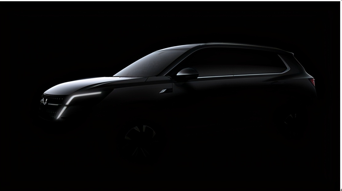 五菱全球银标首款战略型suv剪影图曝光!轮廓凌厉动感十足_太平洋号