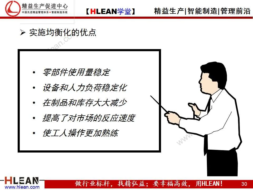 「精益學堂」精益生產之均衡化生產