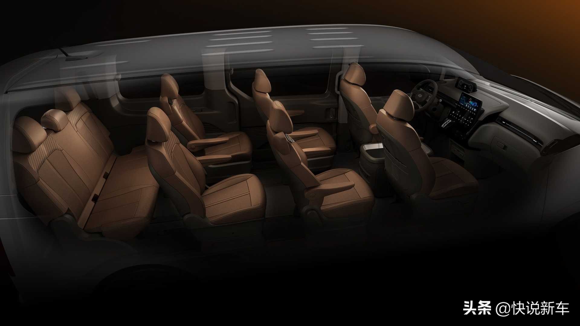 外观真的大 最多能坐11人的高端suv 现代staria系列 快说新车 Mdeditor