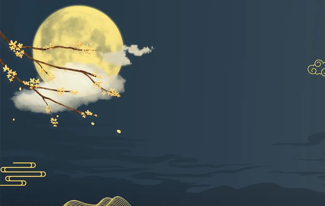 月出皎兮 皓月千里清辉洒,佼人僚兮 月下美人貌如花.