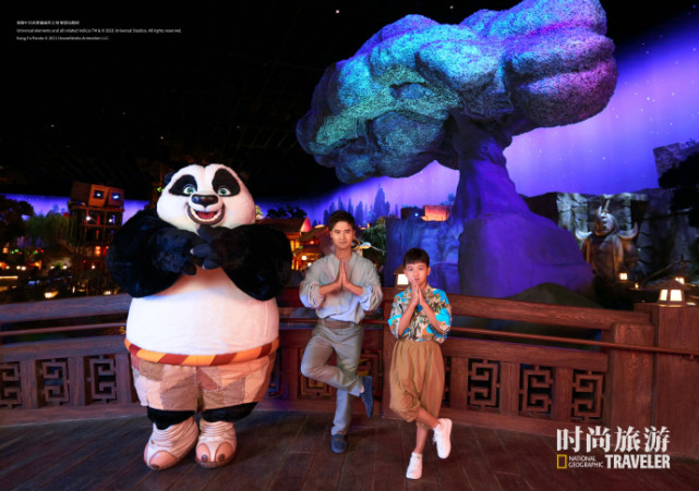 田亮一家环球影城拍大片，13岁森碟个头直追妈妈，颜值气质双绝