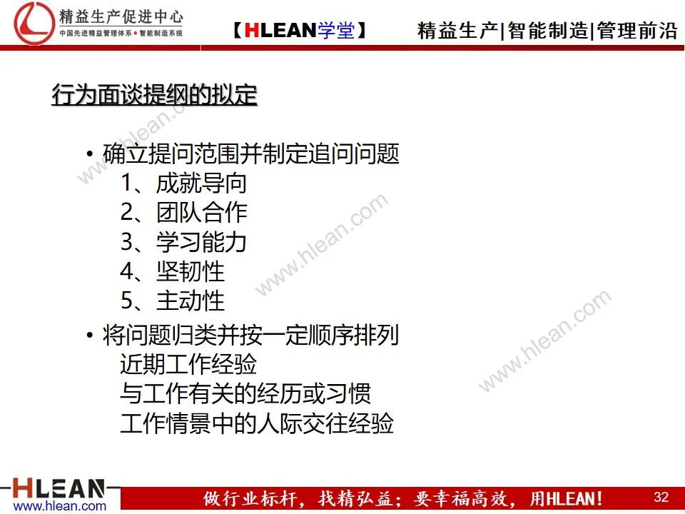 「精益学堂」研发人员的素质模型及评估