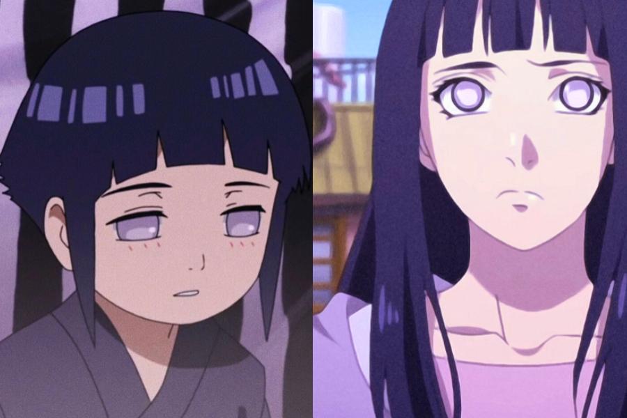 Changes in the appearance of female ninjas in Naruto: Hinata has been ...