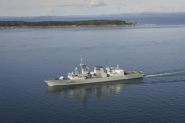 台媒：加拿大海军一艘护卫舰穿越台湾海峡
