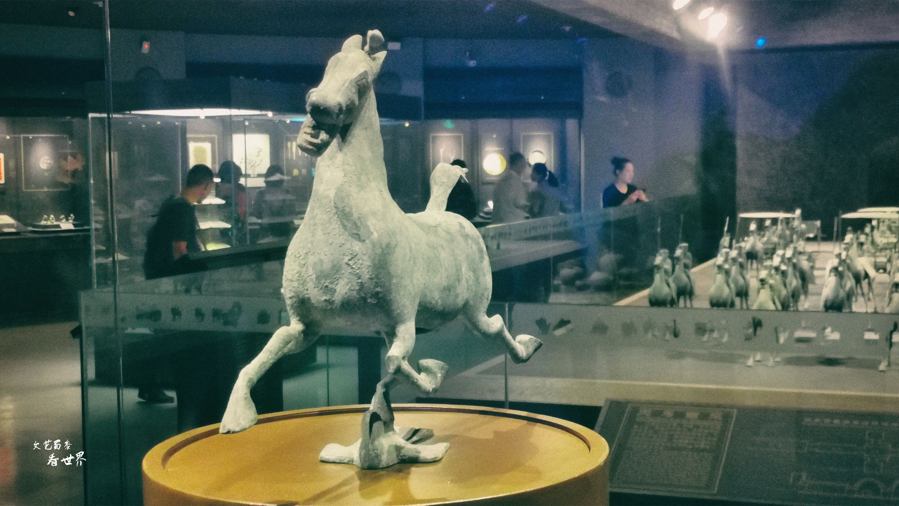 兰州甘肃省博物馆，藏着太多的国宝，在那里能见到国宝铜奔马真品