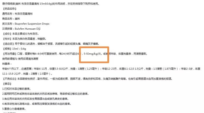 退热药布洛芬混悬液使用疑惑