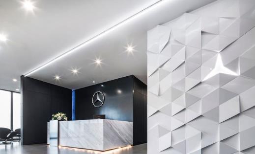 奔驰泰国总部设计，漫天星辰洒进楼宇