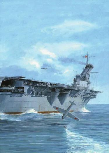 架空露出獠牙的日本海自日本军事复兴的标志赤城级重型航母