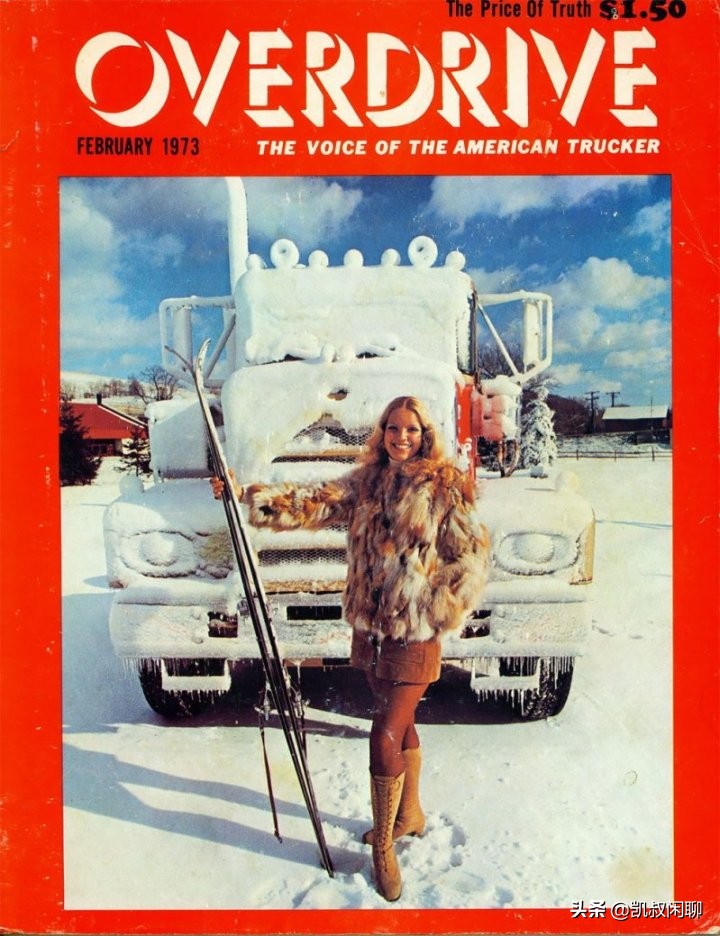 卡車女模特：70年代美國《OVER DRIVE》雜志女模特與卡車的合影