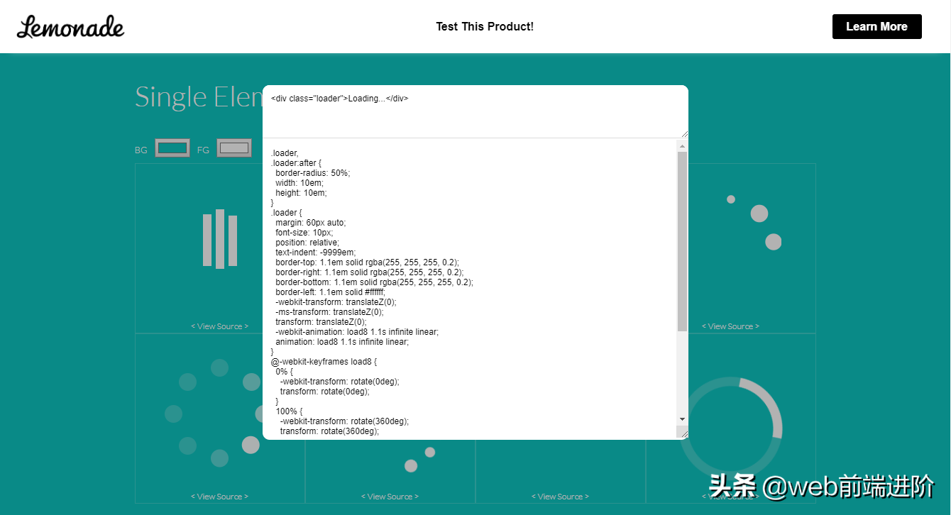 超干货 CSS3/SVG Loading动画集合