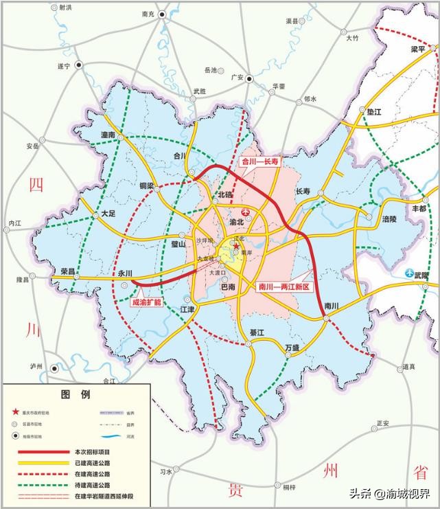 永川,南川,綦江-万盛,大足,涪陵,长寿,江津,合川,新增主城区包括:主城