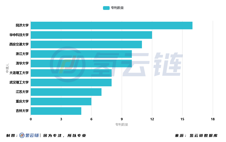 2021氢能与燃料电池专利：格罗夫、中科院大连化物所位列榜首