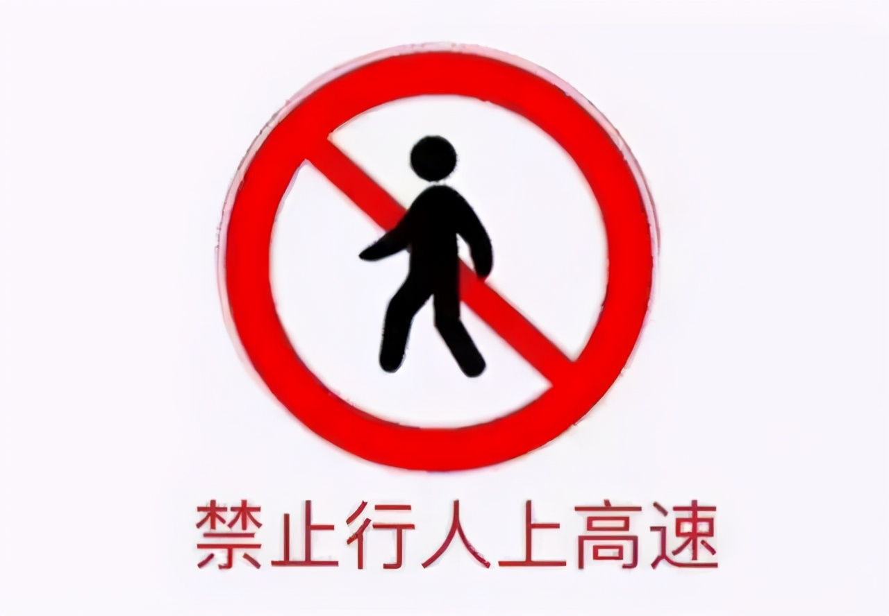 我为群众办实事知危险会避险遵规守法最安全二行人进高速安全无保障