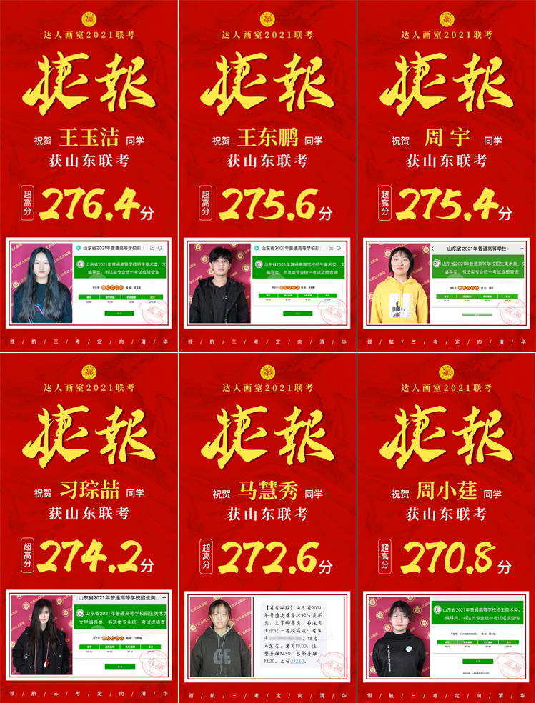 2021年山东省美术联考成绩出来了，谁会是下一个联考状元？